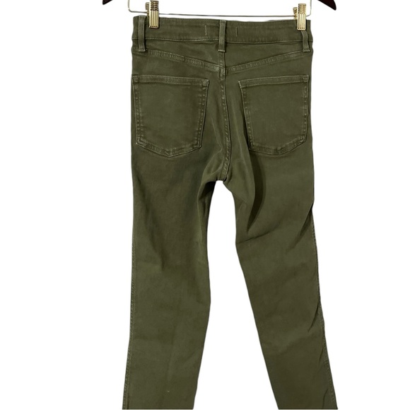 FREE PEOPLE We The Free Green Raw High Rise Skinny Jeggings Jeans - Picture 7 of 9